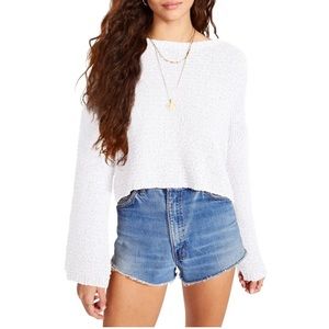 Women’s Oversized Sweater | Large | White| Textured | NWT